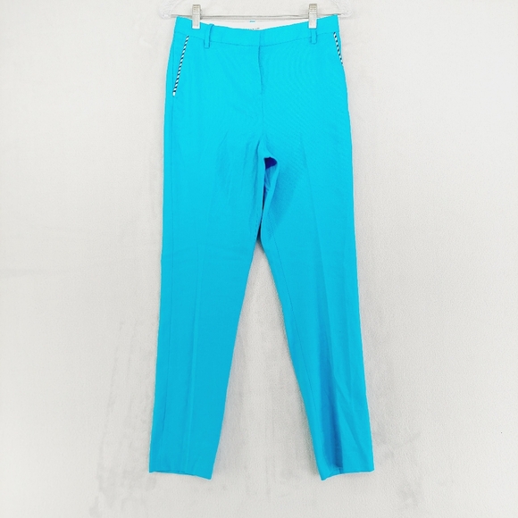 New COURT & ROWE Clean Finish Linen Blend Trousers In Caspian Blue P4724 - Picture 2 of 9